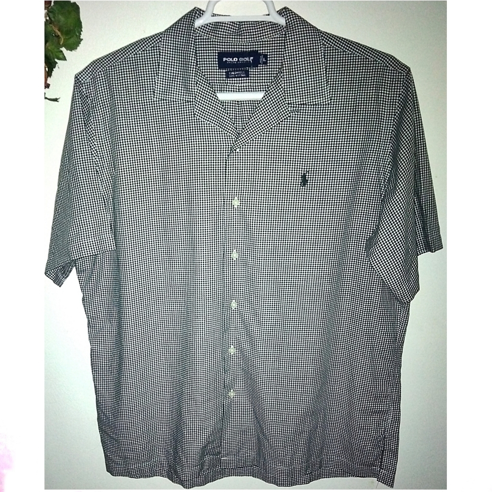 POLO BY RALPH LAUREN MEN'S XL SHORT SLEEVE BUTTON DOWN SHIRT